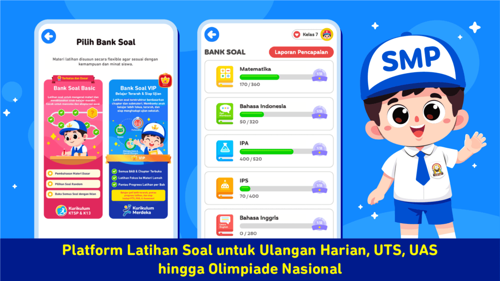 Screenshot Aplikasi Soal Ujian SMP