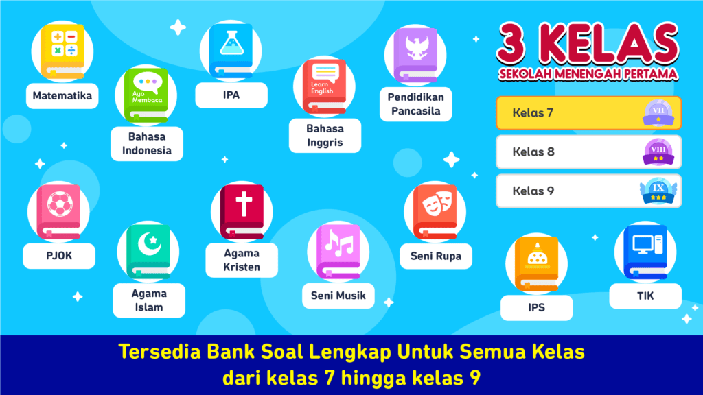 Screenshot Aplikasi Soal Ujian SMP
