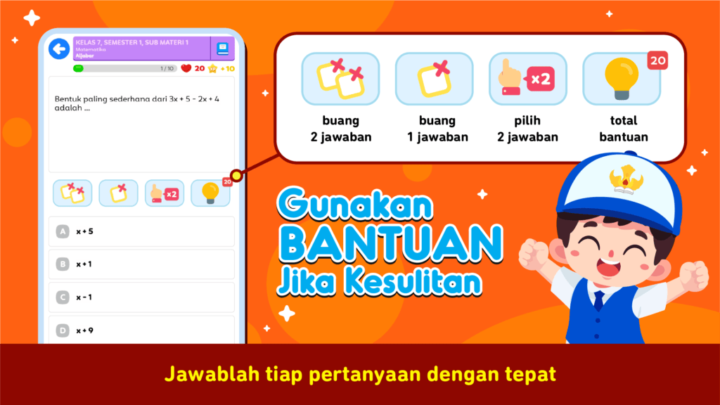 Screenshot Aplikasi Soal Ujian SMP