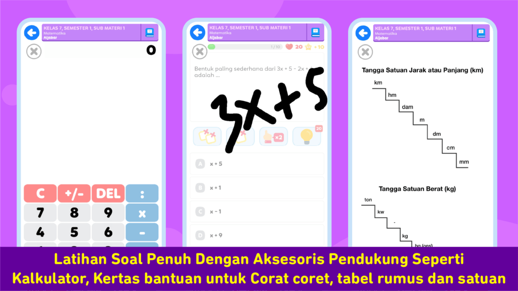 Screenshot Aplikasi Soal Ujian SMP