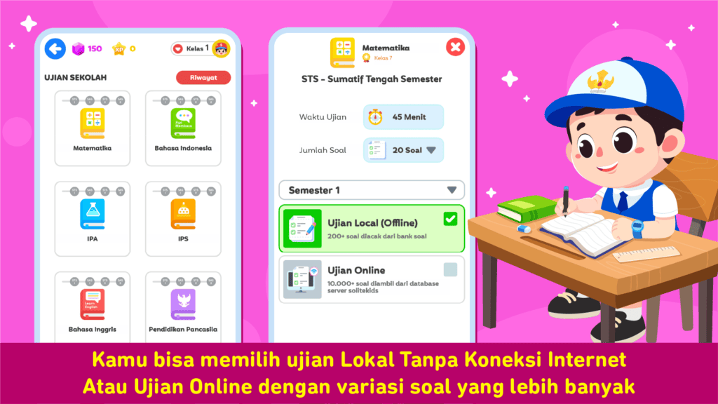 Screenshot Aplikasi Soal Ujian SMP
