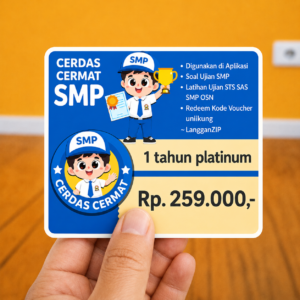1 Tahun VIP Platinum CERDAS CERMAT SMP
