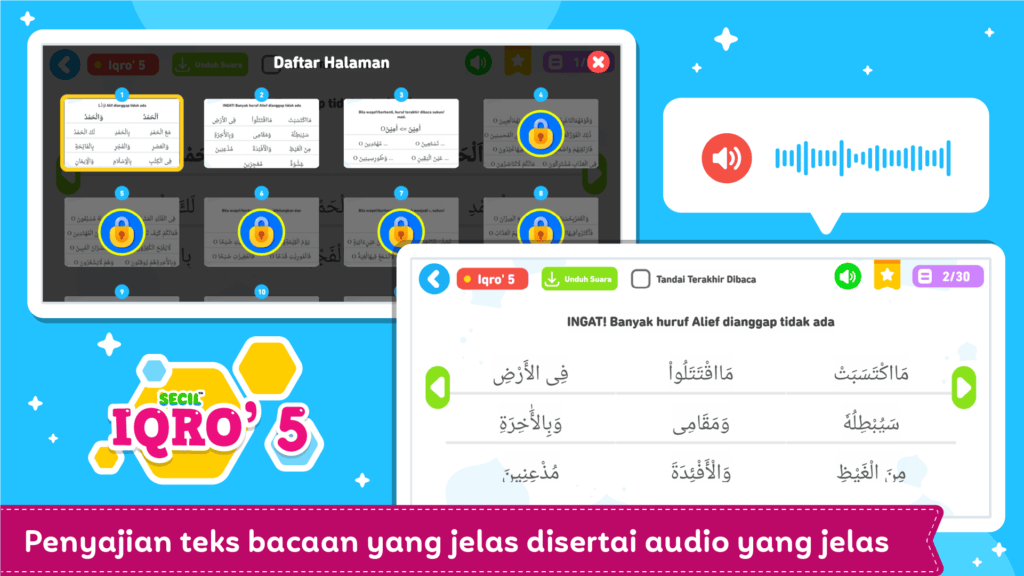 Screenshot Buku Iqro 5 + Suara