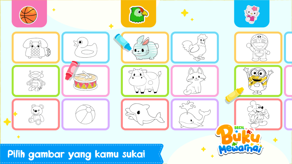 Screenshot Buku Gambar dan Mewarnai Anak