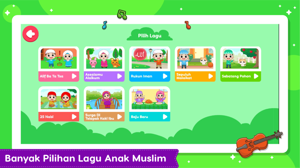 Screenshot Lagu Anak Muslim