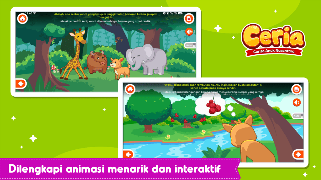 Screenshot Cerita Anak : Kancil dan Buaya 3