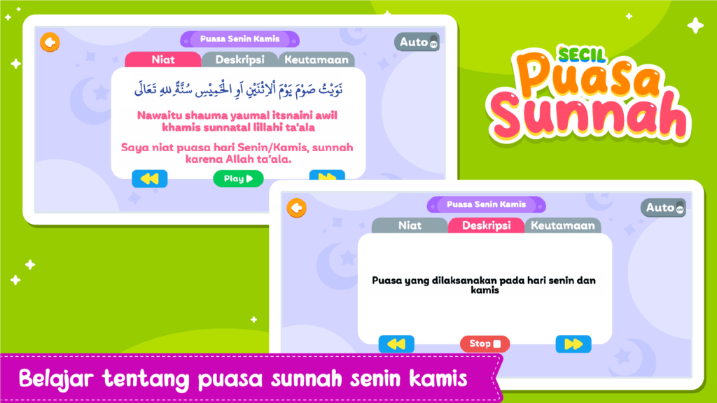 Screenshot Belajar Puasa Sunnah + Suara