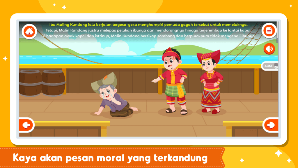 Screenshot Cerita Anak : Malin Kundang