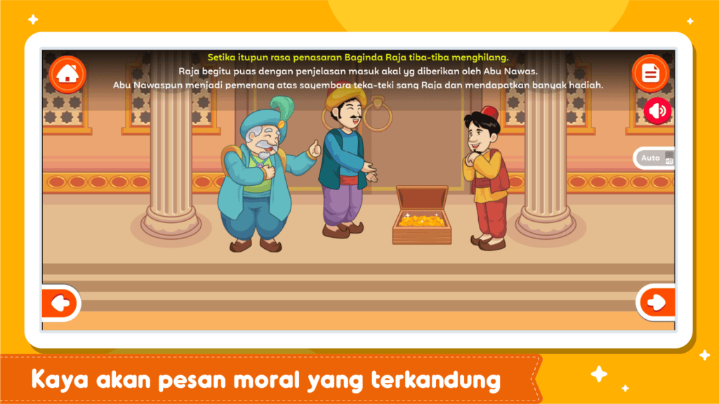 Screenshot Abu Nawas Tebakan Raja